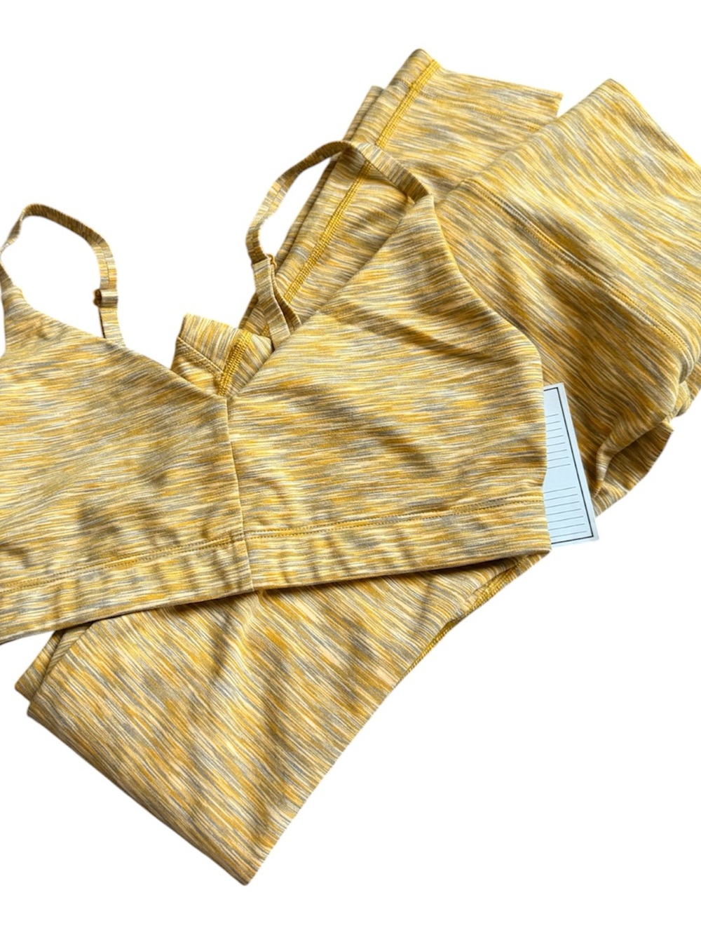 NEW Outdoor Voices Free Flow Bralette and leggings set in sunset size small